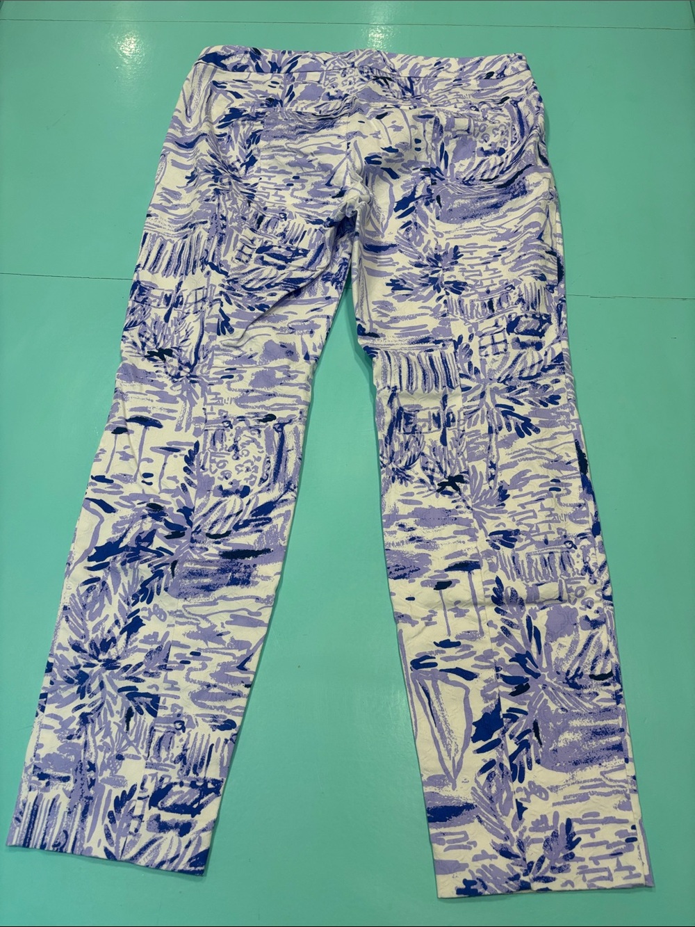 Lilly Pulitzer Lavender rock the dock print Kelly Pants - Picture 4 of 4
